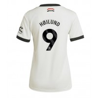 Maglia Calcio Manchester United Rasmus Hojlund #9 Terza Divisa Donna 2024-25 Manica Corta